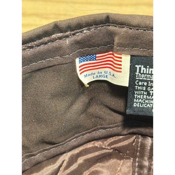 Vintage 3M Thinsulate Thermal Insulated Hat Cap Brown USA‎ - Picture 8 of 8